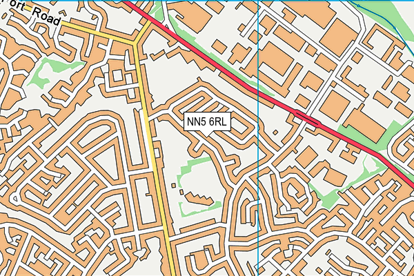 NN5 6RL map - OS VectorMap District (Ordnance Survey)