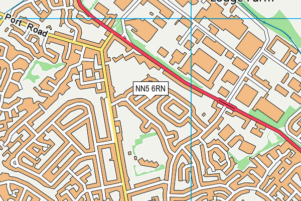 NN5 6RN map - OS VectorMap District (Ordnance Survey)