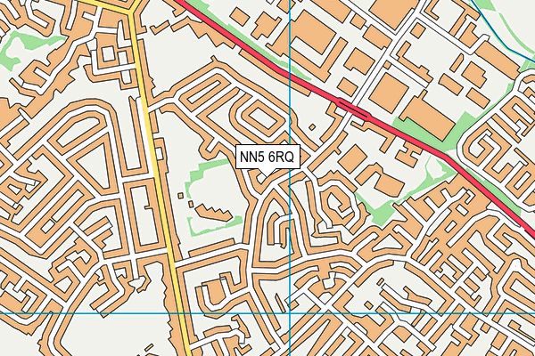 NN5 6RQ map - OS VectorMap District (Ordnance Survey)