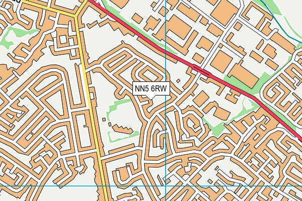 NN5 6RW map - OS VectorMap District (Ordnance Survey)