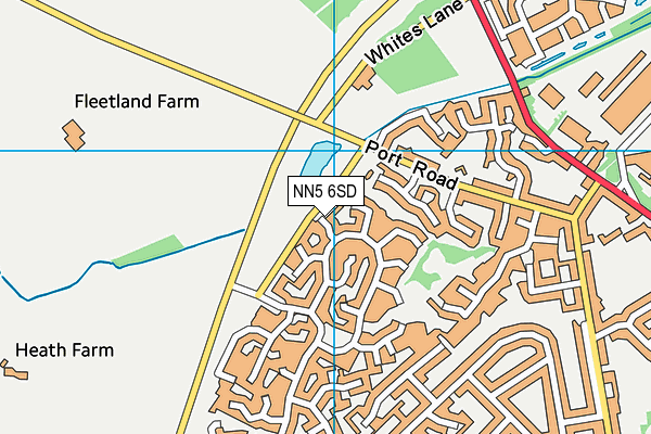NN5 6SD map - OS VectorMap District (Ordnance Survey)