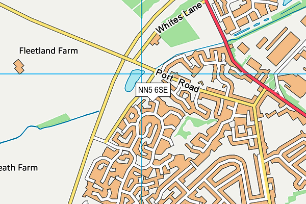 NN5 6SE map - OS VectorMap District (Ordnance Survey)