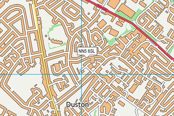 NN5 6SL map - OS VectorMap District (Ordnance Survey)