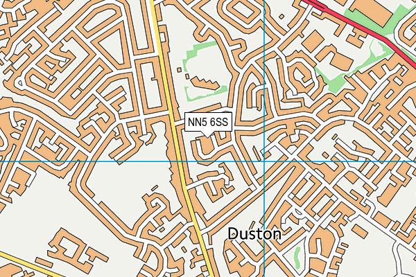NN5 6SS map - OS VectorMap District (Ordnance Survey)