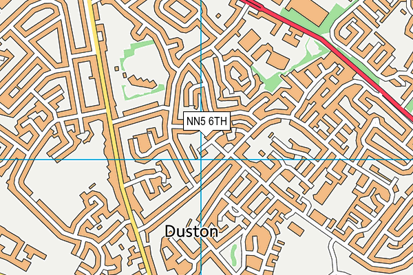 NN5 6TH map - OS VectorMap District (Ordnance Survey)