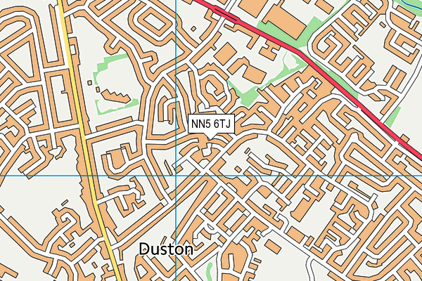 NN5 6TJ map - OS VectorMap District (Ordnance Survey)