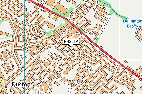 NN5 6TP map - OS VectorMap District (Ordnance Survey)
