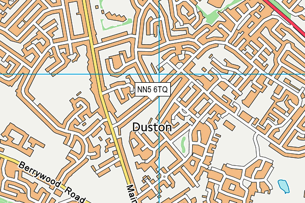 NN5 6TQ map - OS VectorMap District (Ordnance Survey)