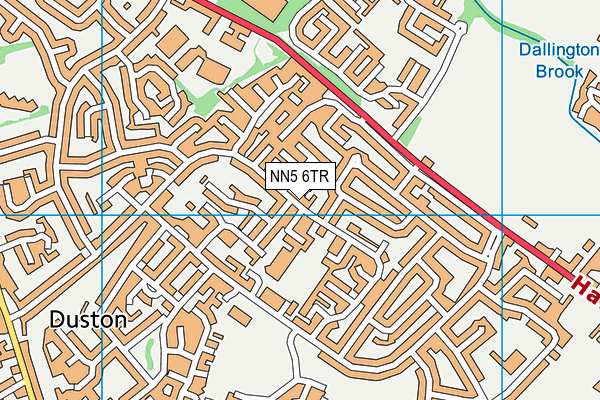NN5 6TR map - OS VectorMap District (Ordnance Survey)