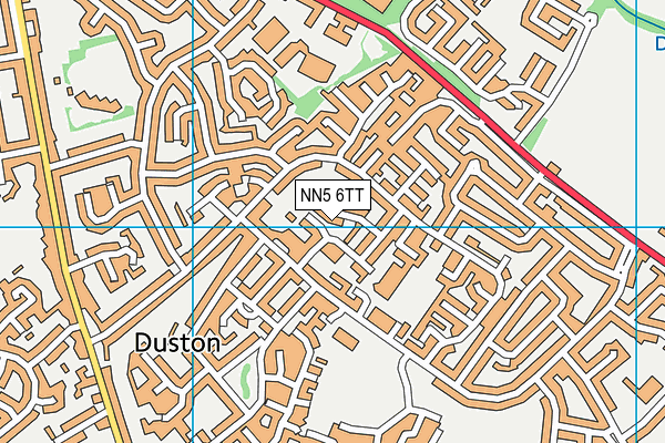 NN5 6TT map - OS VectorMap District (Ordnance Survey)