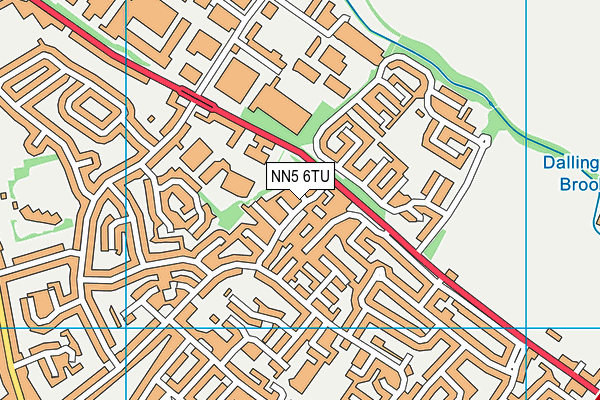 NN5 6TU map - OS VectorMap District (Ordnance Survey)