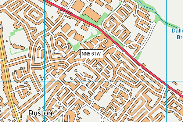 NN5 6TW map - OS VectorMap District (Ordnance Survey)