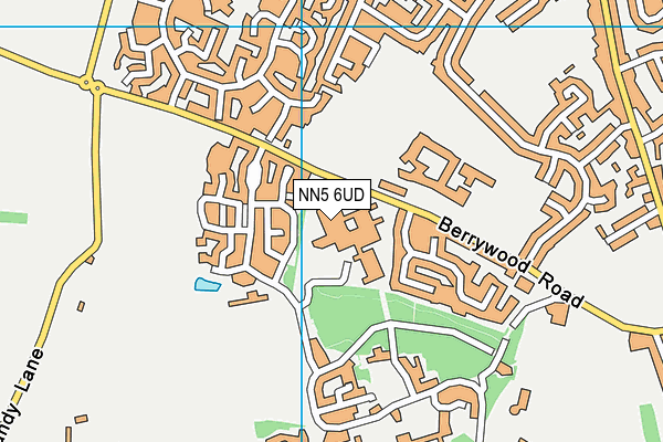 NN5 6UD map - OS VectorMap District (Ordnance Survey)