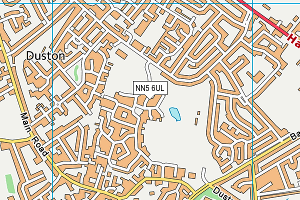 NN5 6UL map - OS VectorMap District (Ordnance Survey)