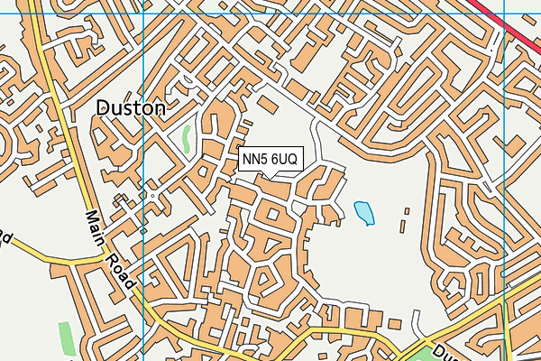 NN5 6UQ map - OS VectorMap District (Ordnance Survey)