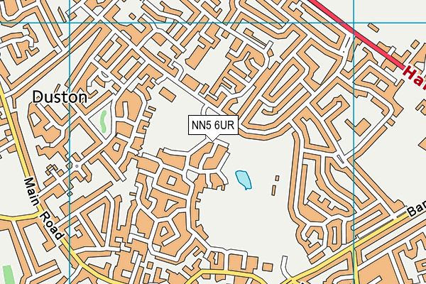 NN5 6UR map - OS VectorMap District (Ordnance Survey)