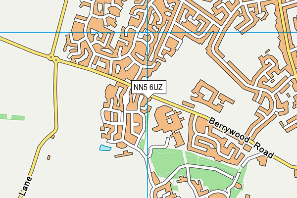 NN5 6UZ map - OS VectorMap District (Ordnance Survey)