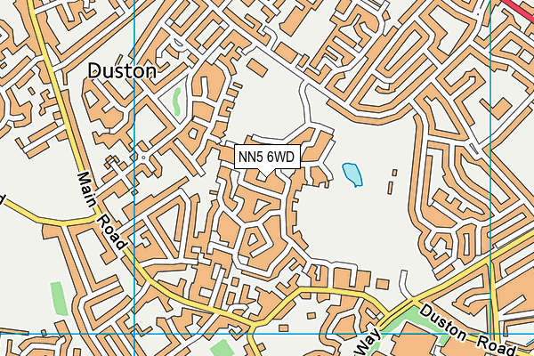 NN5 6WD map - OS VectorMap District (Ordnance Survey)