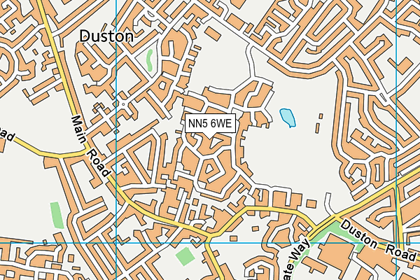 NN5 6WE map - OS VectorMap District (Ordnance Survey)