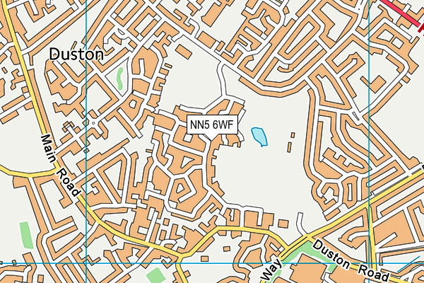 NN5 6WF map - OS VectorMap District (Ordnance Survey)