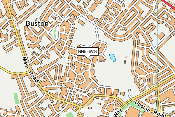 NN5 6WG map - OS VectorMap District (Ordnance Survey)