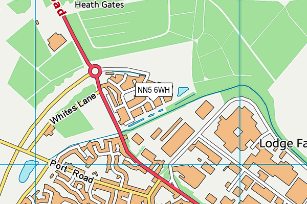 NN5 6WH map - OS VectorMap District (Ordnance Survey)
