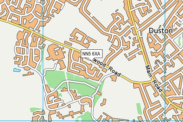 NN5 6XA map - OS VectorMap District (Ordnance Survey)