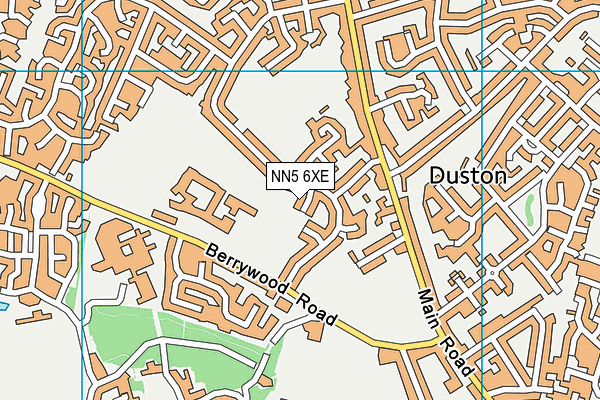 NN5 6XE map - OS VectorMap District (Ordnance Survey)