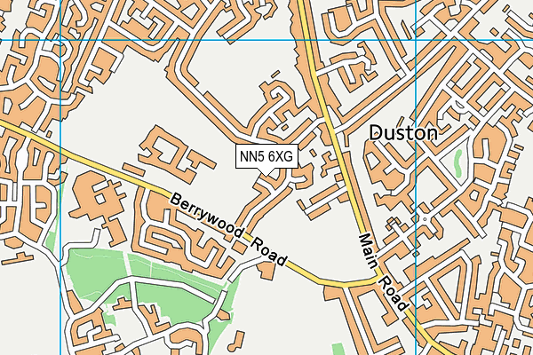 NN5 6XG map - OS VectorMap District (Ordnance Survey)
