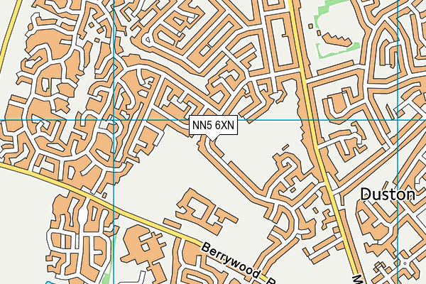 NN5 6XN map - OS VectorMap District (Ordnance Survey)