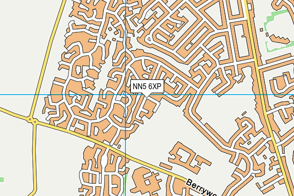 NN5 6XP map - OS VectorMap District (Ordnance Survey)