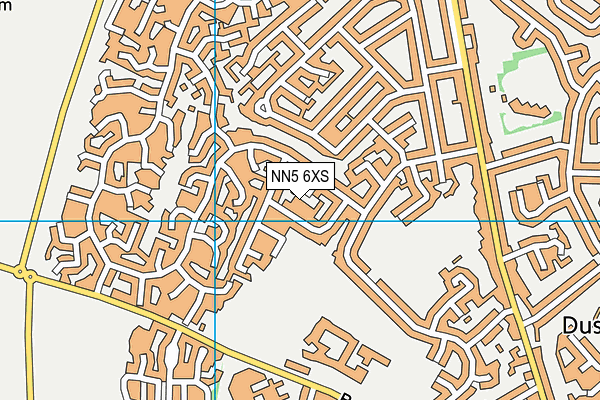 NN5 6XS map - OS VectorMap District (Ordnance Survey)