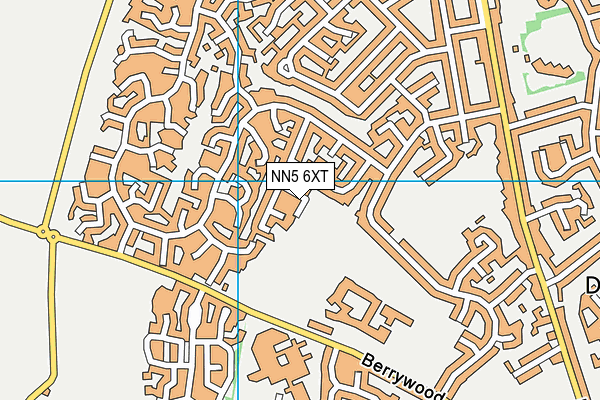 NN5 6XT map - OS VectorMap District (Ordnance Survey)