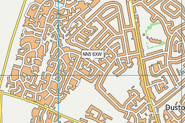 NN5 6XW map - OS VectorMap District (Ordnance Survey)