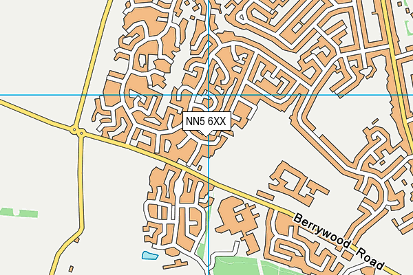 NN5 6XX map - OS VectorMap District (Ordnance Survey)