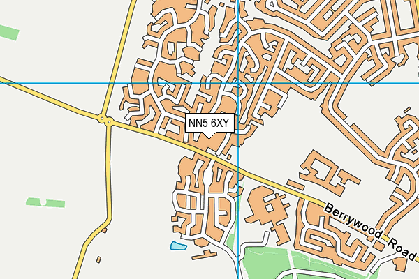 NN5 6XY map - OS VectorMap District (Ordnance Survey)