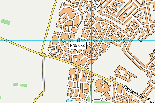 NN5 6XZ map - OS VectorMap District (Ordnance Survey)