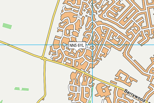 NN5 6YL map - OS VectorMap District (Ordnance Survey)