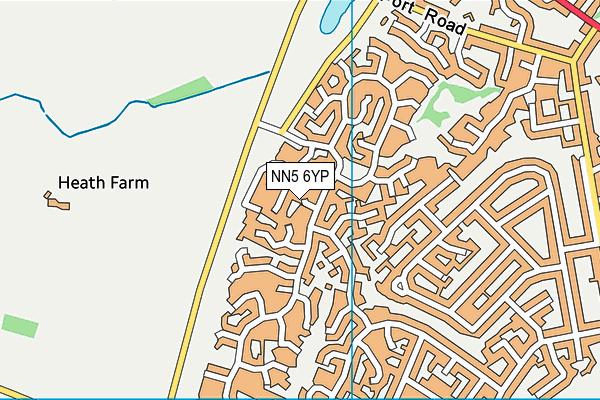 NN5 6YP map - OS VectorMap District (Ordnance Survey)