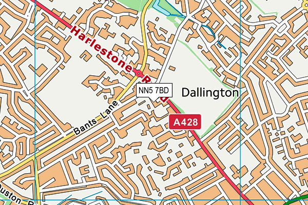 NN5 7BD map - OS VectorMap District (Ordnance Survey)