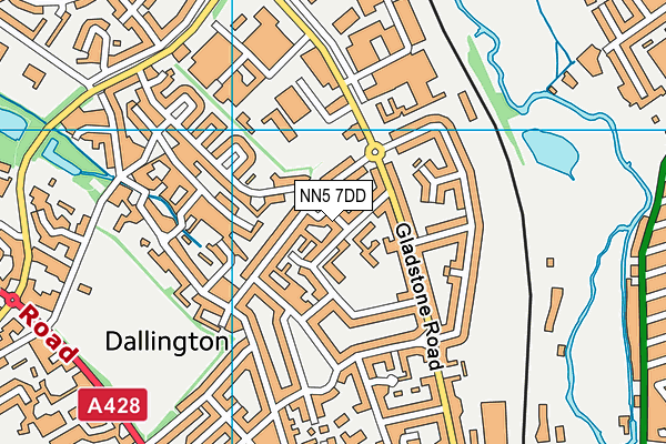 NN5 7DD map - OS VectorMap District (Ordnance Survey)
