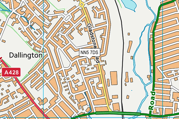 NN5 7DS map - OS VectorMap District (Ordnance Survey)