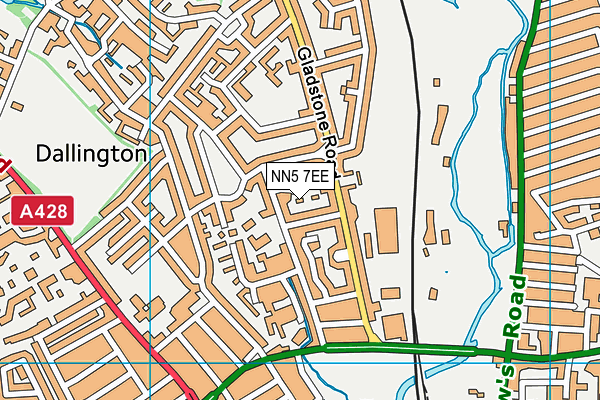 NN5 7EE map - OS VectorMap District (Ordnance Survey)