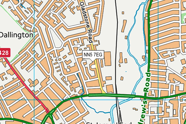 NN5 7EG map - OS VectorMap District (Ordnance Survey)