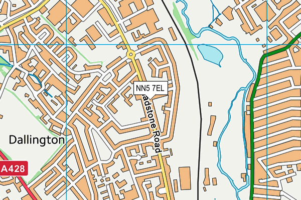 NN5 7EL map - OS VectorMap District (Ordnance Survey)
