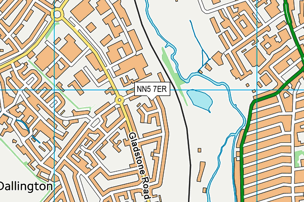 NN5 7ER map - OS VectorMap District (Ordnance Survey)
