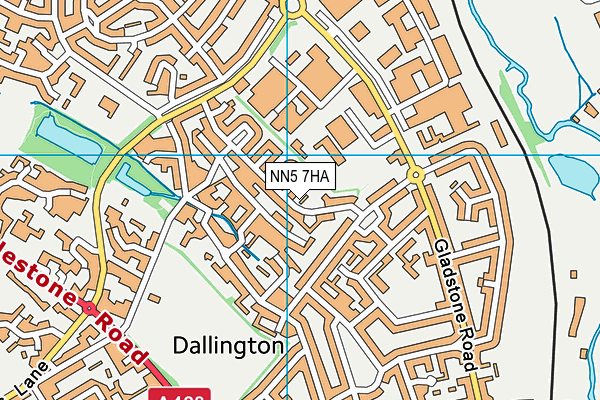 NN5 7HA map - OS VectorMap District (Ordnance Survey)
