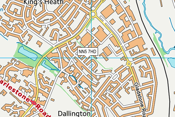 NN5 7HD map - OS VectorMap District (Ordnance Survey)