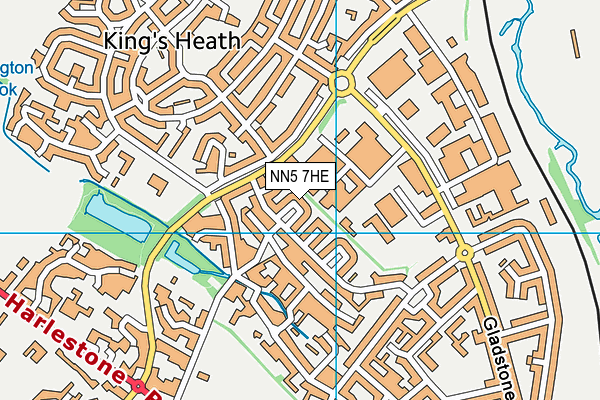 NN5 7HE map - OS VectorMap District (Ordnance Survey)
