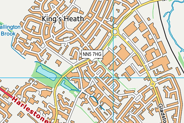 NN5 7HG map - OS VectorMap District (Ordnance Survey)